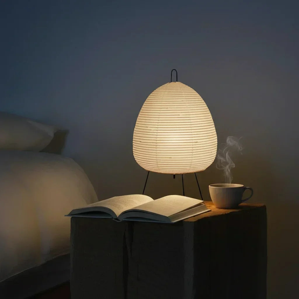 Lampe en Papier de Riz - Éclairez avec Élégance
